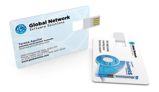 2GB Tarjetas USB con marca impresa