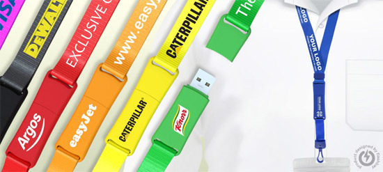 Memorias USB promocionales con cinta para el cuello