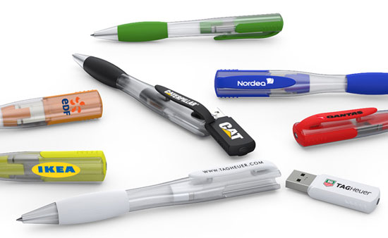 Bolígrafos USB <em>Ink</em> con mecanismo magnético innovador